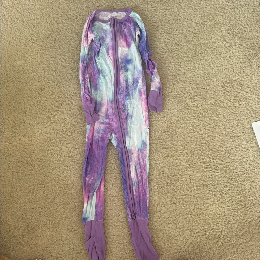 Little Sleepies Purple Tie-Dye Kids Pajamas